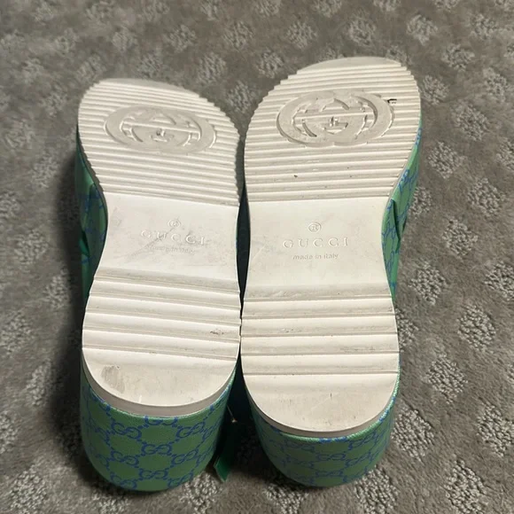 Gucci platform wedge sandals - Picture 2 of 5